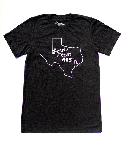 Love From Austin Crew Neck T-shirt